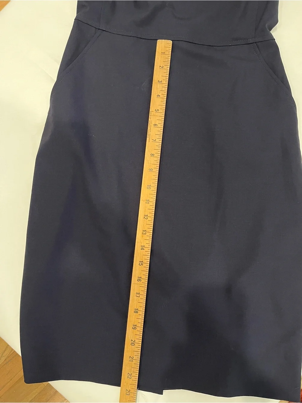 J. Crew Navy Cap-Sleeve Sheath Dress